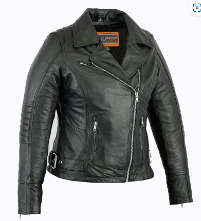 Women's Updated Lightweight Stylish M/C Jacket DS835