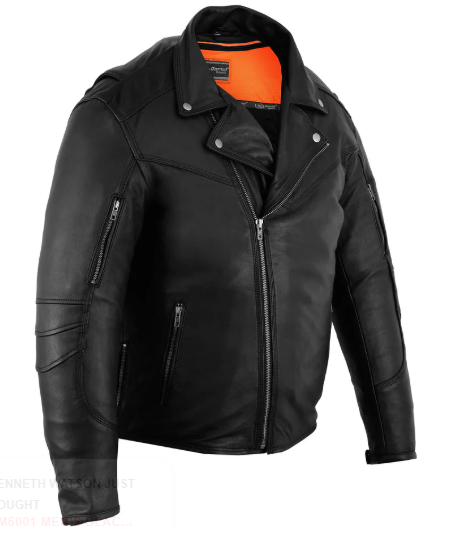 DS794 Men's Modern Longer Beltless Biker Jacket